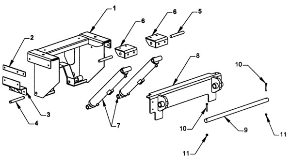 Chevron, Inc. - Series 10 Carrier - Inboard Tilt Cylinders Internal Saddle