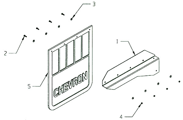 Chevron, Inc. - Series 10 Carrier - Mudflap Components