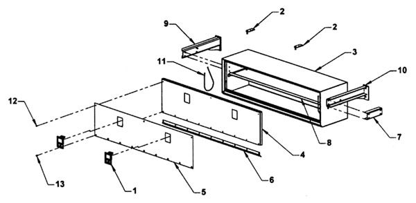 Chevron, Inc. - Series 10 Carrier - 65" Aluminum Toolbox - 37900