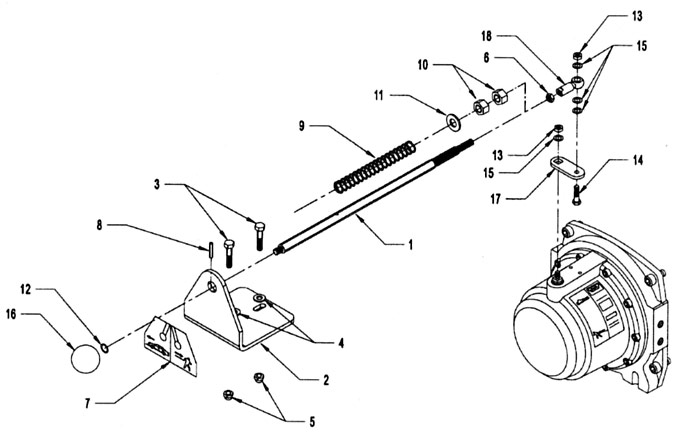 Chevron, Inc. - Series 14 Carrier - Warn Winch Remote Clutch