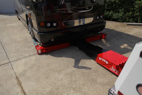 Extending the underlift on a Century 9055 to tow a motorcoach