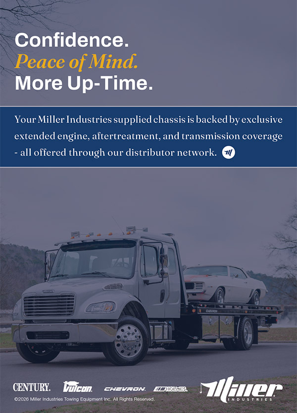 Miller Industries Class 6/7 chassis warranty — back