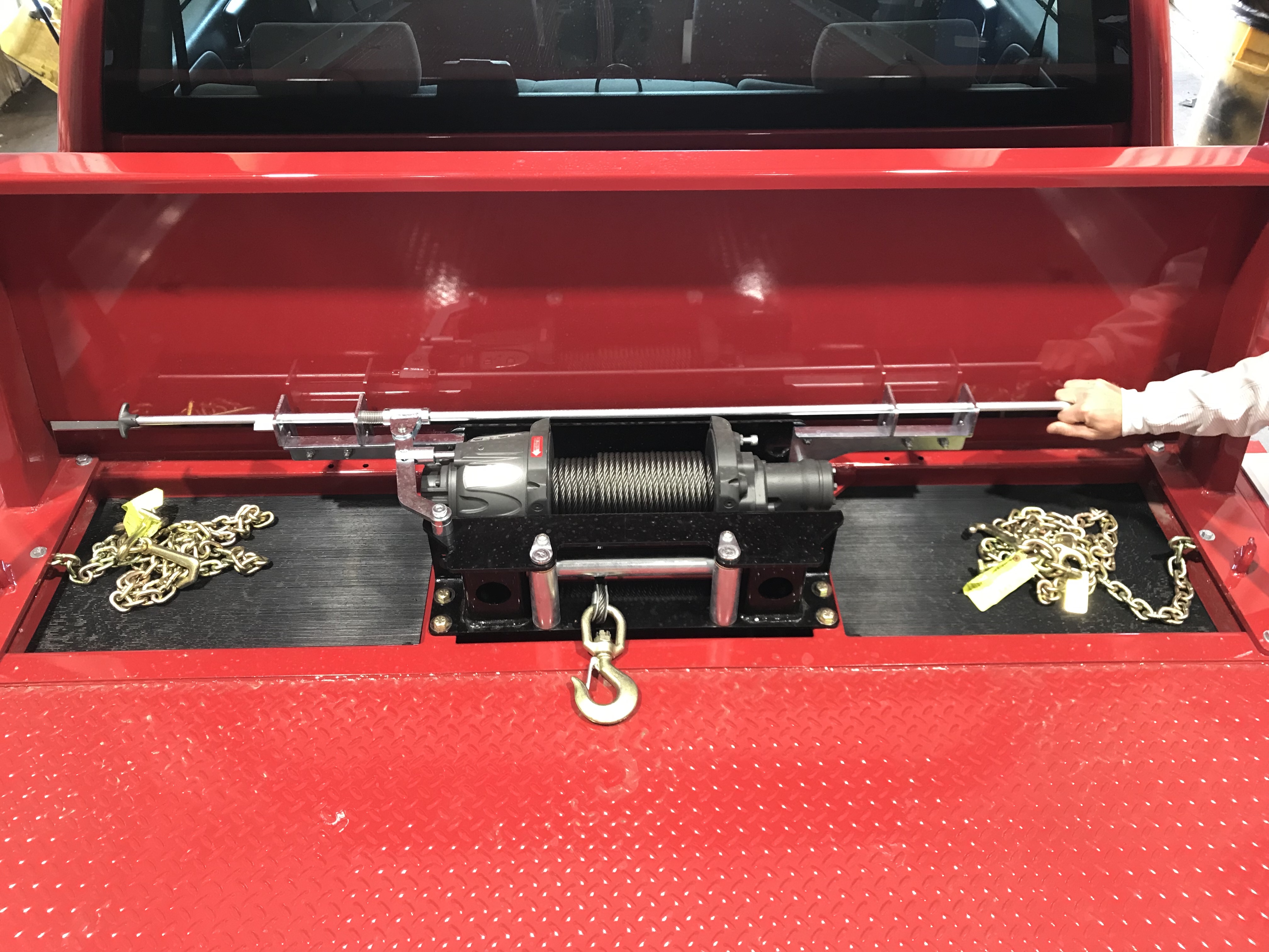 8k Winch for 12-Series Miller Industries Rollbacks with dual clutch release handles