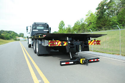 Image showing a Century 30-Series Industrial Carrier with a Dock Stabilizer Bar option installed