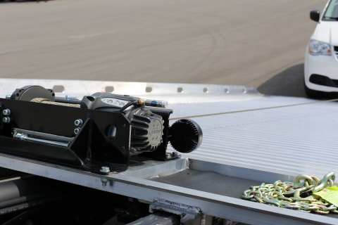 Ramsey® Sierra 8k Winch for 12-Series available on Miller Industries Century, Vulcan, and Chevron Car Carriers