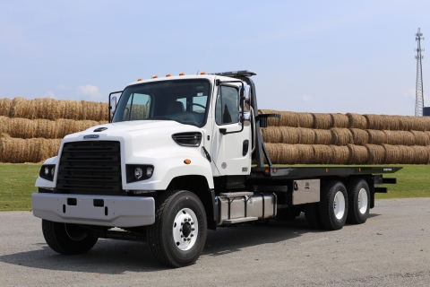 Chevron 30-Series Conventional Carrier on a Freightliner Truck chassis