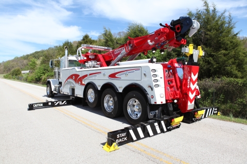 white and red century 1140 with outriggers stretched out