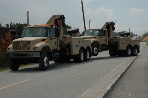 Front view of 4024 towing a 4024