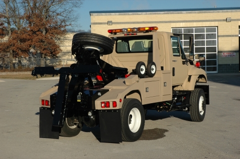 Century 806M light duty wrecker from rear