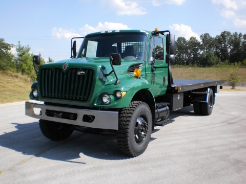 Front view of a Century heavy-duty military carrier mounted on an off-road truck chassis