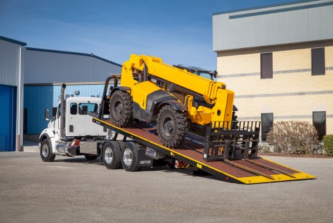 20 series lcg industrial carrier with wood deck on a kenworth chassis