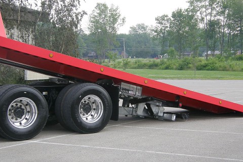 profile of the century 40 series industrial carrier bed tilted back