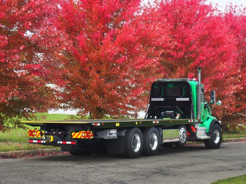 This image shows a rear view angle of a Century R30 industrial carrier