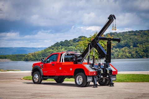 red century 2465 on a ford f600 chassis stretched out