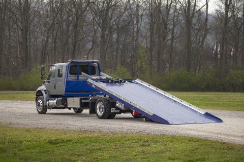 12 series lcg on an international chassis with bed tilted back