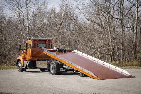 orange 12 series lcg with bed tilted back