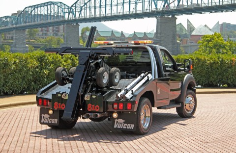 black vulcan 810 intruder in front of a bridge