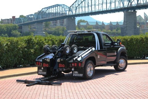 black vulcan 810 with underlift folded down